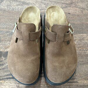 Papillio Birkenstock Women's Clogs Brown Size US 8 - 8.5 EU  49 Boston Chunky